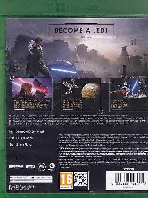 Star Wars Jedi Fallen Order - Xbox One (A-Grade) (Genbrug)